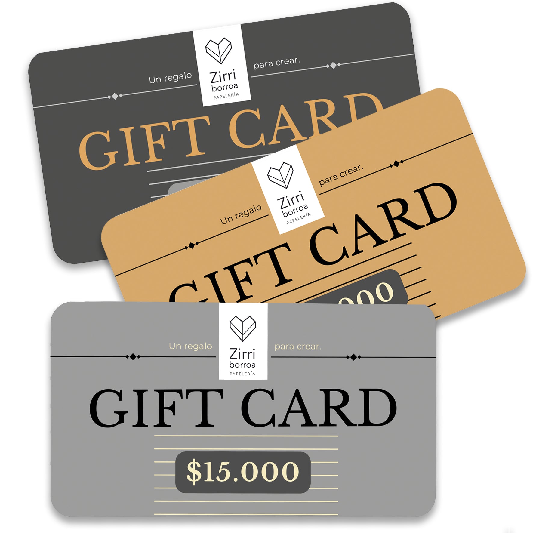 Gift Card, PARA VOLVER A CREAR