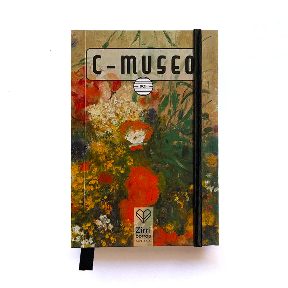 C-Museo “Jarrón con flores” - Libreta con arte en su portada