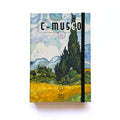 C-Museo “Campo de trigo con cipreses” - Libreta con arte en su portada.